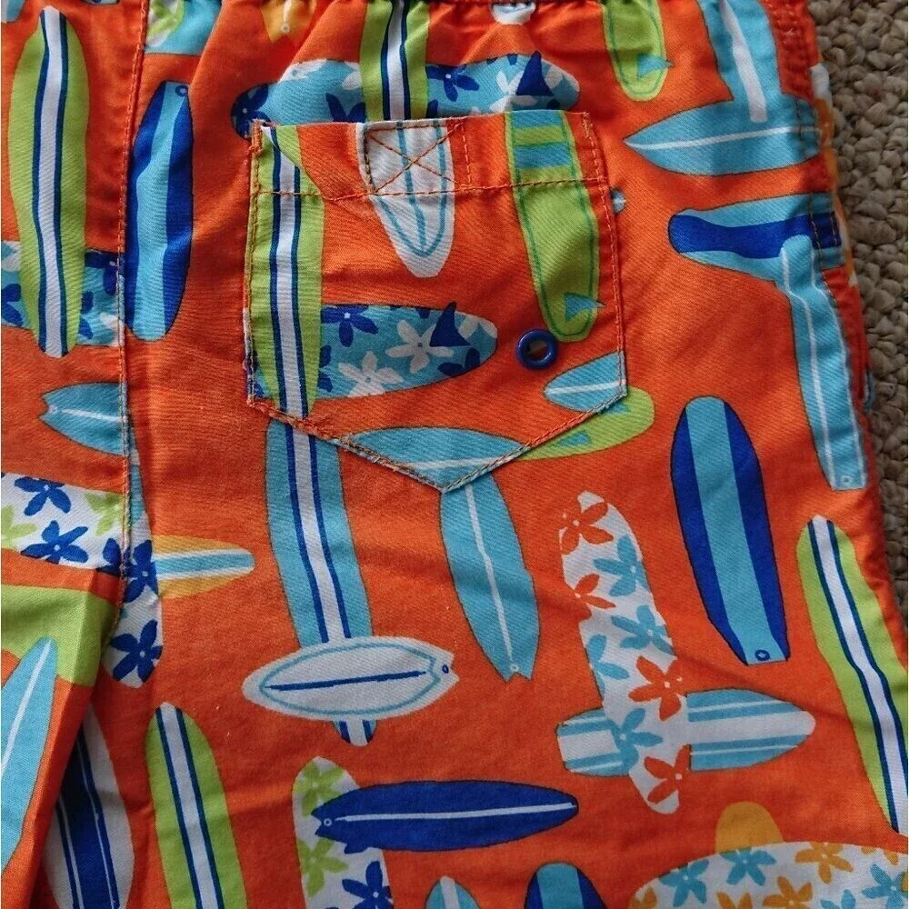 Boys J. Khaki Swim Trunk Shorts Size Small New
